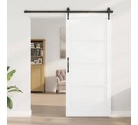 Berkfield Interior Door "orkdal" White 93X211X4 Cm Solid Wood Pine