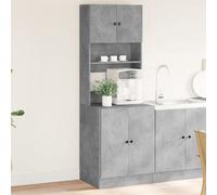 Berkfield Kitchen Cabinet Concrete Grey 60X50X180 Cm Engineered Wood