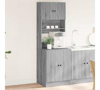 Berkfield Kitchen Cabinet Grey Sonoma 60X50X180 Cm Engineered Wood