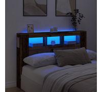 Berkfield Led Headboard Old Wood 160X18.5X103.5 Cm Engineered Wood