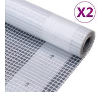 Berkfield Leno Tarpaulins 2 Pcs 260 G/m2 1.5X20 M White