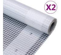 Berkfield Leno Tarpaulins 2 Pcs 260 G/m2 4X3 M White