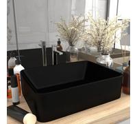 Berkfield Luxury Wash Basin Matt Black 41X30X12 Cm Ceramic