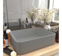 Berkfield Luxury Wash Basin Matt Light Grey 41X30X12 Cm Ceramic