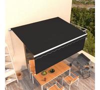 Berkfield Manual Retractable Awning With Blind 4.5X3M Anthracite