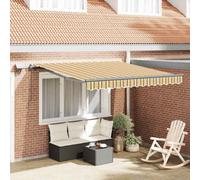 Berkfield Manual Retractable Awning With Led Multicolour Stripe 300X250 Cm