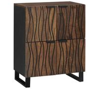 Berkfield Media Storage Cabinets & Racks Brown 60 X 33.5 X 75 Cm