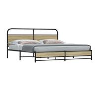 Berkfield Metal Bed Frame Without Mattress Sonoma Oak 183X213 Cm