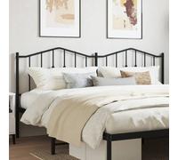 Berkfield Metal Headboard Black 193 Cm