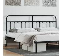 Berkfield Metal Headboard Black 193 Cm