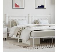Berkfield Metal Headboard White 193 Cm