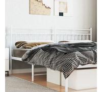 Berkfield Metal Headboard White 193 Cm