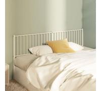 Berkfield Metal Headboard White 193 Cm