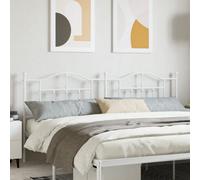 Berkfield Metal Headboard White 193 Cm