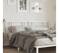 Berkfield Metal Headboard White 193Cm