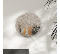 Berkfield Mirror Sand 40X2.5 Cm Iron Round For Indoor Use