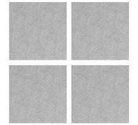 Berkfield Modern Aluminium Checker Plates 4 Pcs Anti-Slip 40X40 Cm