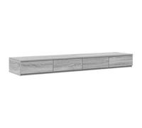 Berkfield Modern Bed Drawers Grey Sonoma 160X36,5X16,5 Cm Engineered Wood