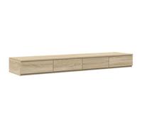 Berkfield Modern Bed Drawers Sonoma Oak 150X36,5X16,5 Cm Engineered Wood