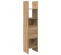 Berkfield Modern Book Cabinet Artisan Oak 40 X 35 X 180 Cm Engineered Wood