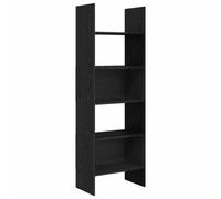 Berkfield Modern Book Cabinet Black Oak 60 X 35 X 180 Cm Engineered Wood