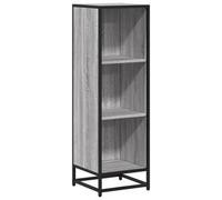 Berkfield Modern Book Cabinet Grey Sonoma 33.5X33X107.5 Cm Engineered Wood