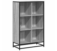 Berkfield Modern Book Cabinet Grey Sonoma 65.5X33X107.5 Cm Engineered Wood