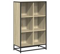 Berkfield Modern Book Cabinet Sonoma Oak 65.5X33X107.5 Cm Engineered Wood