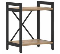 Berkfield Modern Bookcase Artisan Oak 40 X 30 X 48.5 Cm Engineered Wood