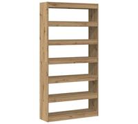 Berkfield Modern Bookcase Artisan Oak Solid Wood 100 X 30 X 198 Cm Bookshelves
