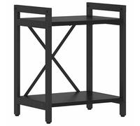 Berkfield Modern Bookcase Black Oak 40 X 30 X 48.5 Cm Engineered Wood