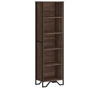Berkfield Modern Bookcase Brown Oak 50X31X169 Cm Engineered Wood