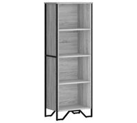 Berkfield Modern Bookcase Grey Sonoma 50X31X137.5 Cm Engineered Wood