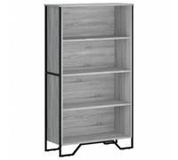Berkfield Modern Bookcase Grey Sonoma 80X31X137.5 Cm Engineered Wood