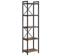 Berkfield Modern Bookcase Smoked Oak 40 X 30 X 153 Cm Engineered Wood