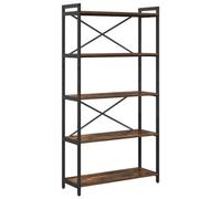 Berkfield Modern Bookcase Smoked Oak 80 X 30 X 153 Cm Engineered Wood