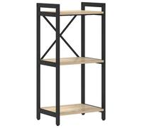 Berkfield Modern Bookcase Sonoma Oak 40 X 30 X 83 Cm Engineered Wood