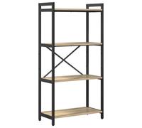 Berkfield Modern Bookcase Sonoma Oak 60 X 30 X 118 Cm Engineered Wood