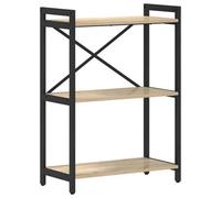 Berkfield Modern Bookcase Sonoma Oak 60 X 30 X 83 Cm Engineered Wood