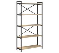 Berkfield Modern Bookcase Sonoma Oak 80 X 30 X 153 Cm Engineered Wood