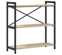 Berkfield Modern Bookcase Sonoma Oak 80 X 30 X 83 Cm Engineered Wood