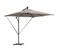 Berkfield Modern Cantilever Banana Parasol Taupe 249 X 249 X 250 Cm