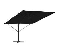 Berkfield Modern Cantilever Roma Parasol Black 286X285X265 Cm Aluminium