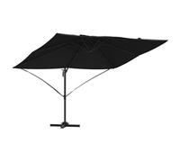 Berkfield Modern Cantilever Roma Parasol Black 352X251X260 Cm Aluminium