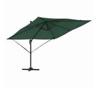 Berkfield Modern Cantilever Roma Parasol Green 286X285X265 Cm Aluminium