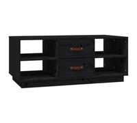Berkfield Modern Coffee Table Black 100X50X41 Cm Solid Wood Pine