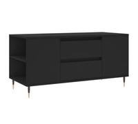 Berkfield Modern Coffee Table Black 102X44.5X50 Cm Engineered Wood