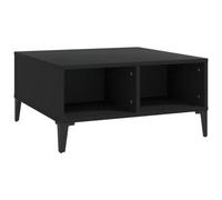 Berkfield Modern Coffee Table Black 60X60X30 Cm Engineered Wood