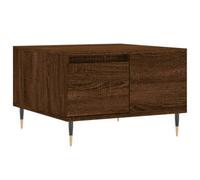 Berkfield Modern Coffee Table Brown Oak 55X55X36.5 Cm Engineered Wood