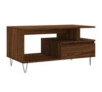 Berkfield Modern Coffee Table Brown Oak 90X49X45 Cm Engineered Wood